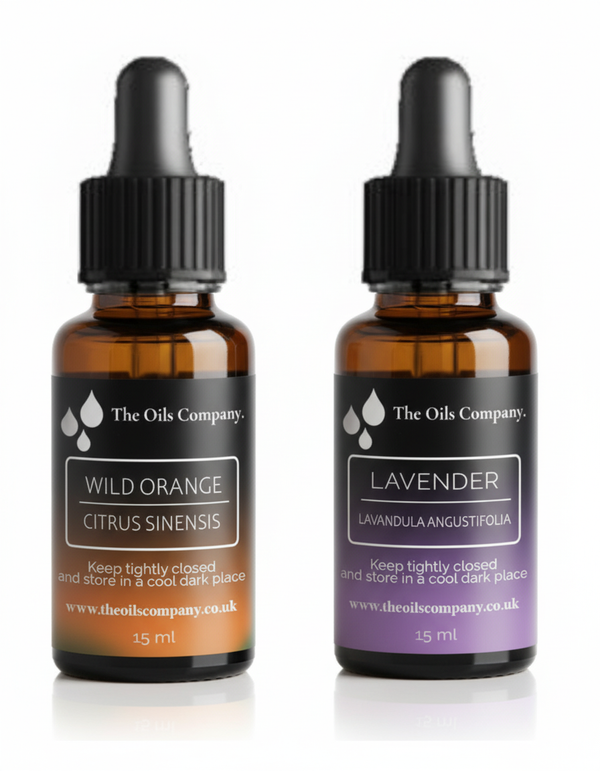 Calming & Uplifting Essential Oil Duo (Lavender & Wild Orange)